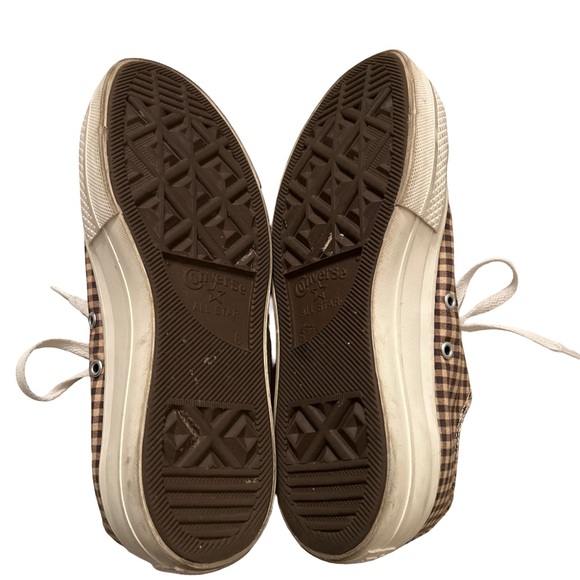 Converse Brown Checkered Sneakers - Picture 5 of 6